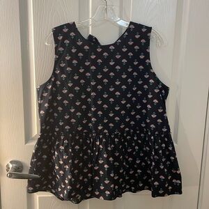Cute Navy Blue, Sleeveless Ann Taylor Top